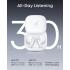 Anker Soundcore Liberty Buds, Semi-in-Ear Design, Removable Ear Fins, Real-Time Adaptive Noise Cancelling, Fast Charging, Wireless Bluetooth Earbuds, Translation Earbuds, 30H Playtime - White